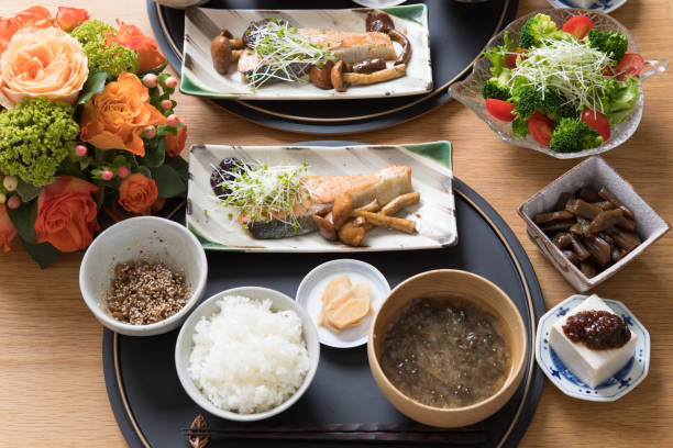 istock Japanese home food. 867778832