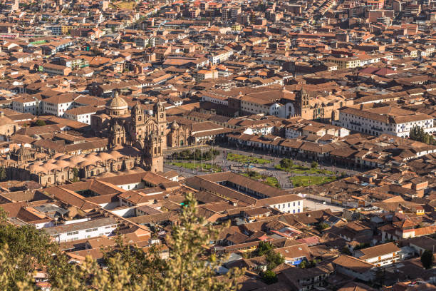 istock Cusco, Peru - August 01, 2017: Panoramic view of the old town of Cusco, Peru 867791450
