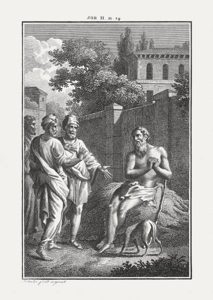 istock Visit of Job’s Friends (Job 2), copperplate engraving, published c.1850 867795168