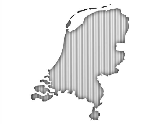 istock Textured map of the Netherlands in nice colors 867798782