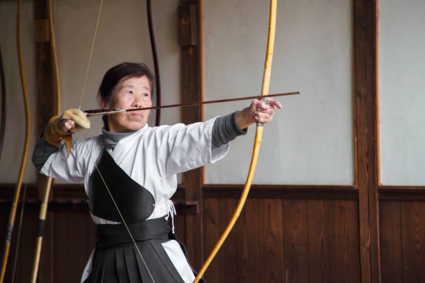 istock Senior Japanese archer 867803358