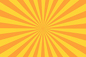 Retro sunburst ray in vintage style. Abstract comic book background