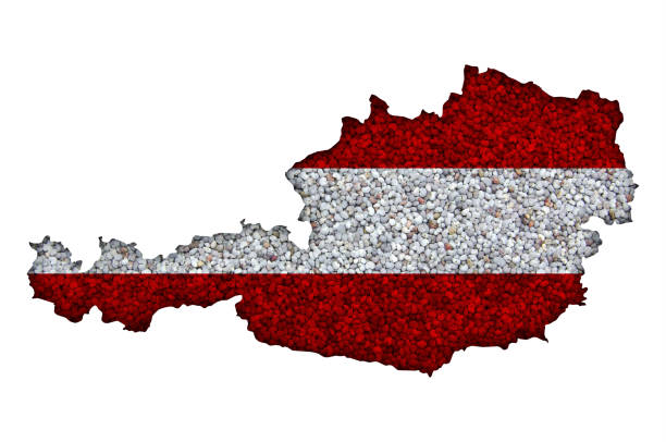 istock Textured map of Austria in nice colors 867806616