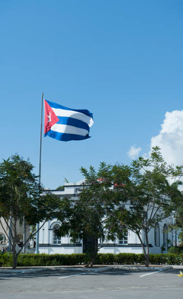 istock Cementery Santa Ifigenia and Cuban flag 867817068