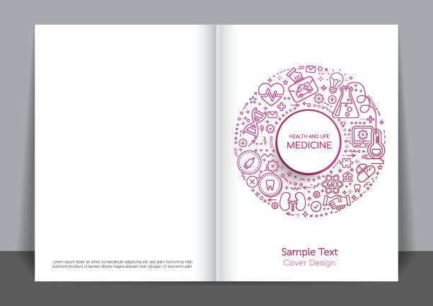 医療カバー デザイン - book book cover healthcare and medicine medical exam点のイラスト素材／クリップアート素材／マンガ素材／アイコン素材
