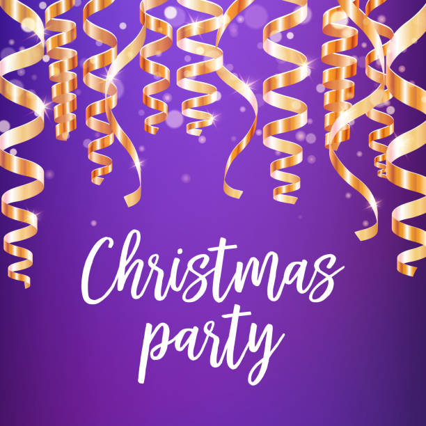istock Christmas party poster of winter holidays design 867819872