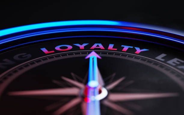istock Loyalty Concept: Arrow of A Compass Pointing Loyalty Text 867824430