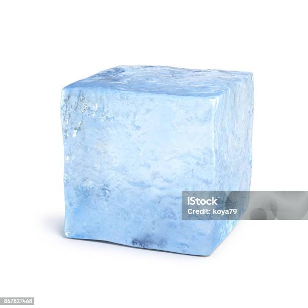 Ice Block 3d Rendering Stock Photo - Download Image Now - Iceberg - Ice Formation, Ice, White Background