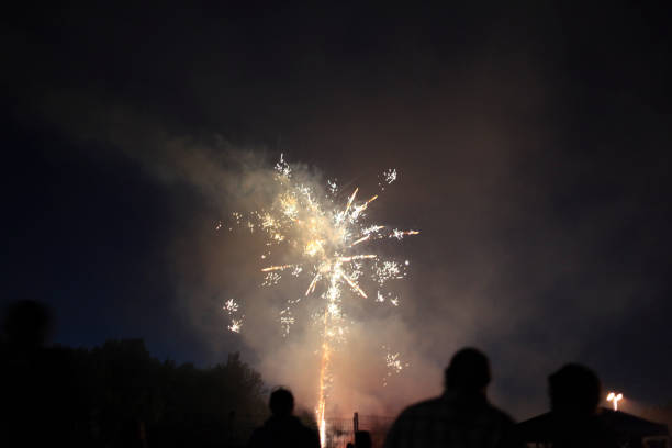 istock Colorful fireworks in the sky at night. 867833040