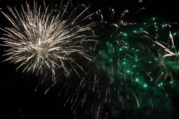 istock Colorful fireworks in the sky at night. 867833116