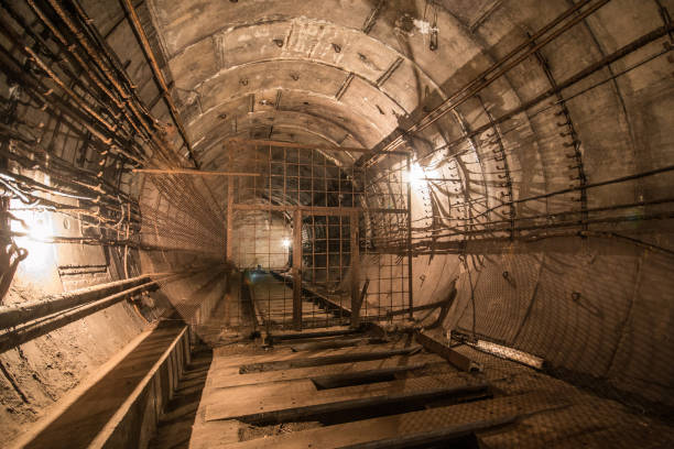istock Abandoned subway tunnel. Kiev, Ukraine. Kyiv, Ukraine 867836532