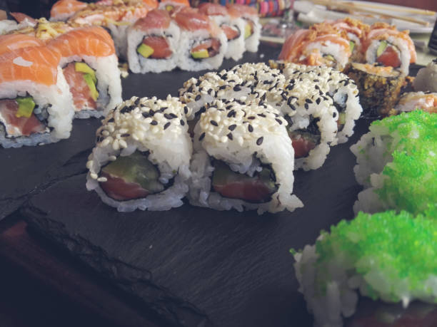 istock sushi rolls, Japanese food 867838830