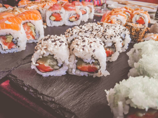 istock sushi rolls, Japanese food 867838836