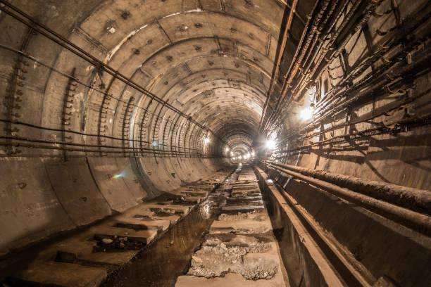 istock Abandoned subway tunnel. Kiev, Ukraine. Kyiv, Ukraine 867839604