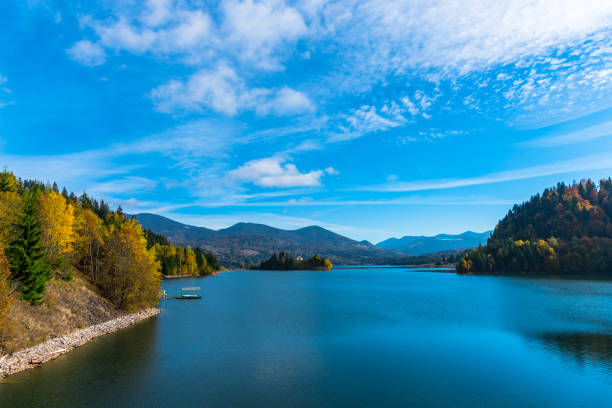 istock View at Colibita lake 867842592