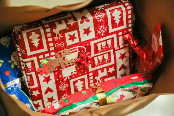 istock Lots of Christmas gift 867853000