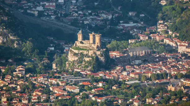 The city of Foix and its castle