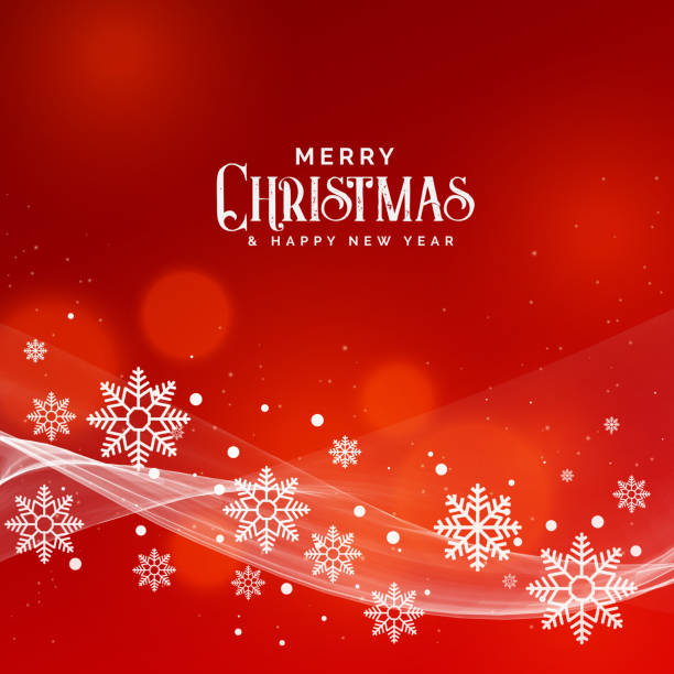 istock beautiful red background for christmas festival with snowflakes 867859154