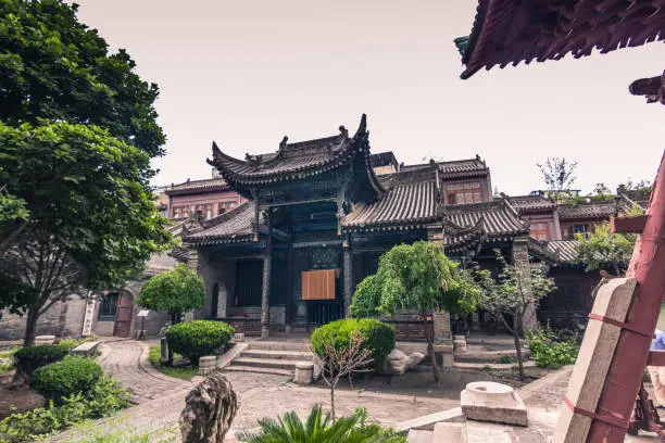 Photo of Xi'an, China - July 23, 2014: Gardens of the Great Mosque of Xi'an