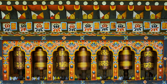 Photo taken in Bhutan and showing unique culture and reiligion.
