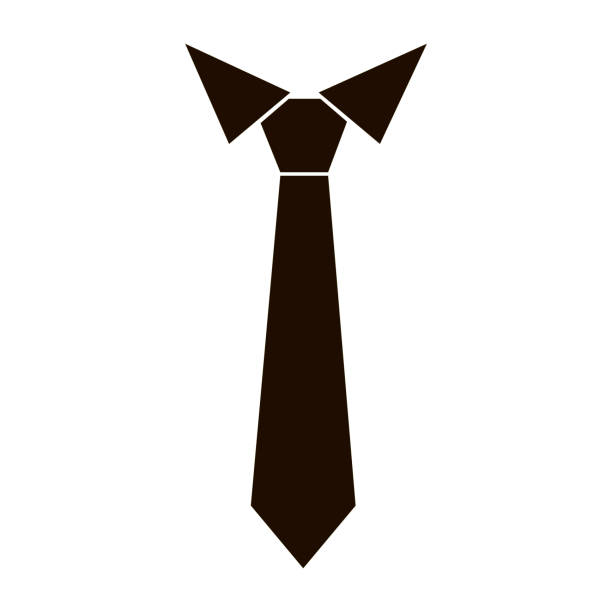 ilustrações de stock, clip art, desenhos animados e ícones de tie icon vector - necktie isolated clothing white