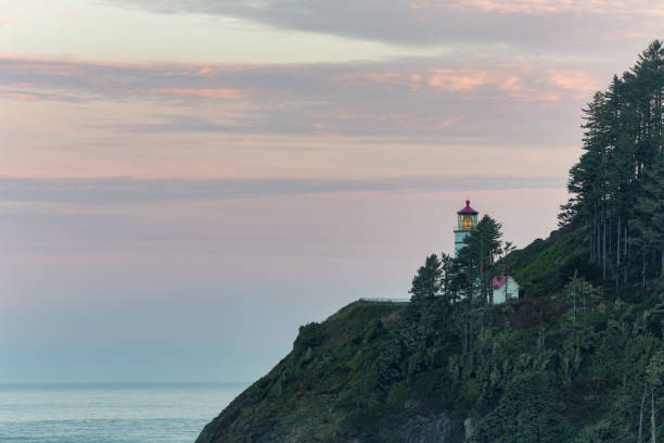 istock Parrot Rock, Pinnacle Rock and Heceta Head Lighthouse 867886748