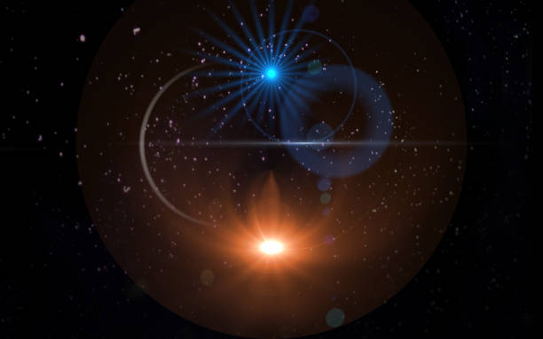 istock Abstract digital lens flare light.Beautiful sunlight effect.natural lens flare in space 867886978