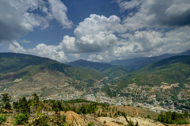 istock View over the Mountains in Bhutan 867892604
