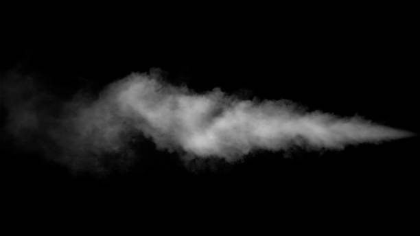 istock White Water Vapour on Black Background 867899350