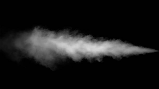 istock White Water Vapour on Black Background 867899434