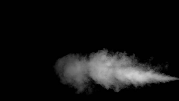 istock White Water Vapour on Black Background 867899540