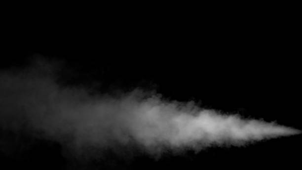 istock White Water Vapour on Black Background 867899550