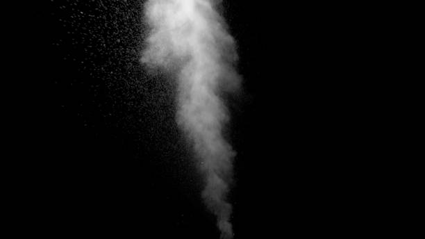 istock White Water Vapour on Black Background 867899910