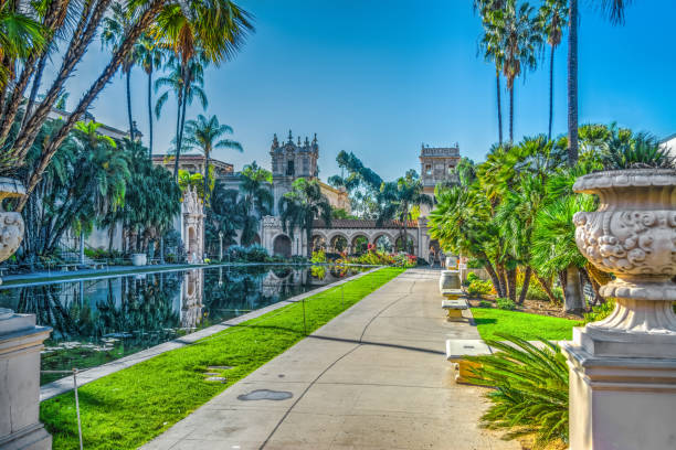 istock Walk path by the pond in Balboa park 867906154