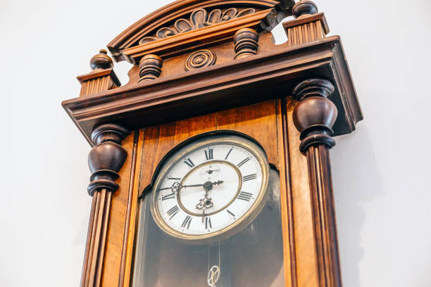 istock Vintage wooden clock 867919396