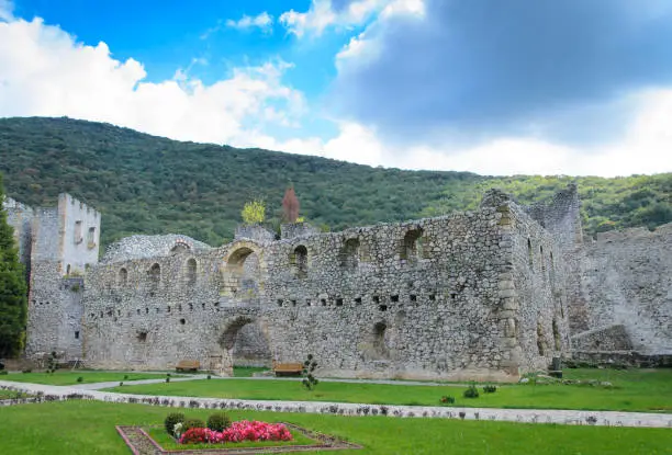 Photo of Orthodox Serbian Manasija monastery near Despotovac city, Serbia