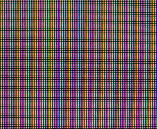 macro di primo piano pixel monitor led rgb, che mostra singoli pixel rossi, verdi e blu - led abstract the media textured effect foto e immagini stock