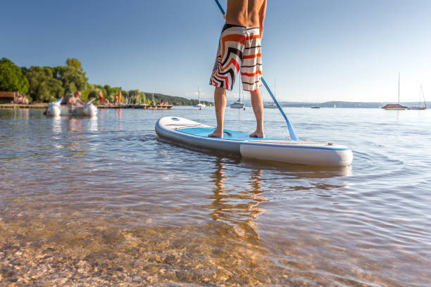 istock Standup-Paddling at a beautiful lake 867929788