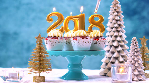 istock Happy New Year 2018 cupcakes 867933260