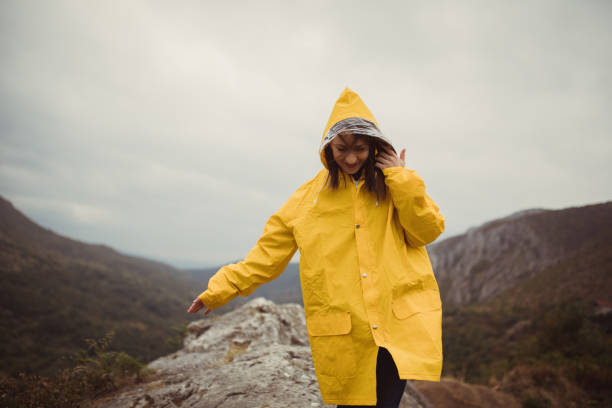 istock Happy woman on the mountain 867941326