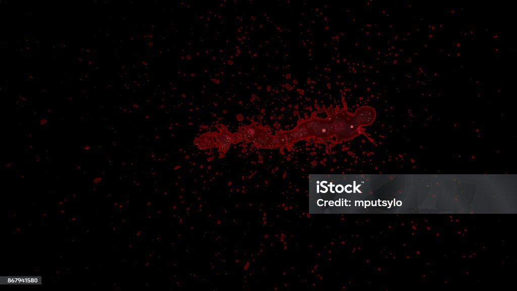 Splattered Blood Element Organic Splattered Blood Element with alpha channel for any compositing software: ready for your VFX shot, title sequence, or that Halloween montage, crime scenes, and horror films. Blood Stock Photo