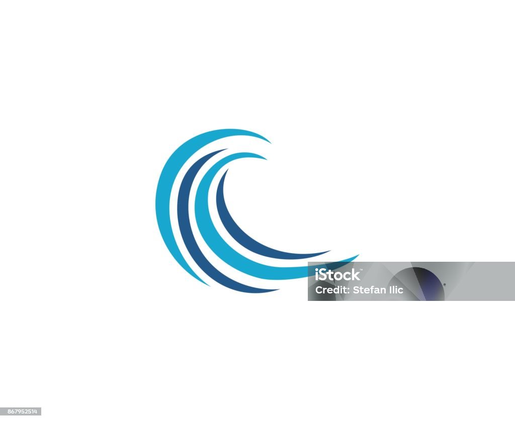 Wave icon This illustration/vector you can use for any purpose related to your business. Logo stock vector