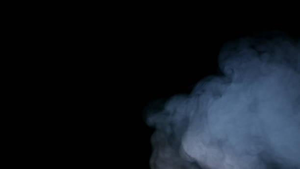 istock White Smoke Isolated on Black Background 867959420