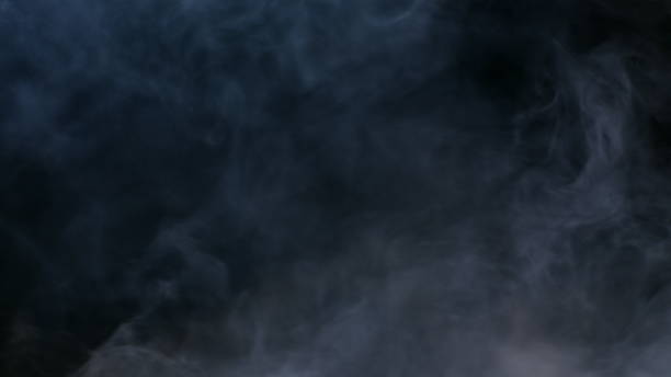 istock Fog Steam Smoke Isolated on Black Background 867962080