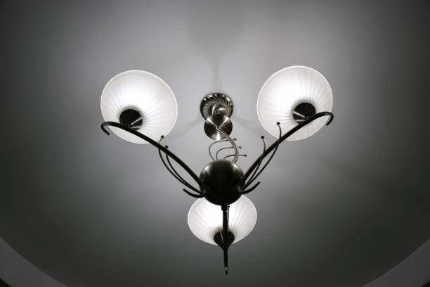 istock Closeup vintage lamp hanging in the room. 867968712