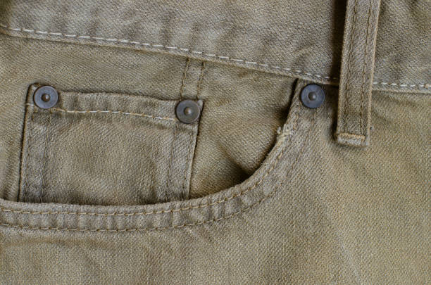 istock Texture of Brown Denim Jeans. 867969282