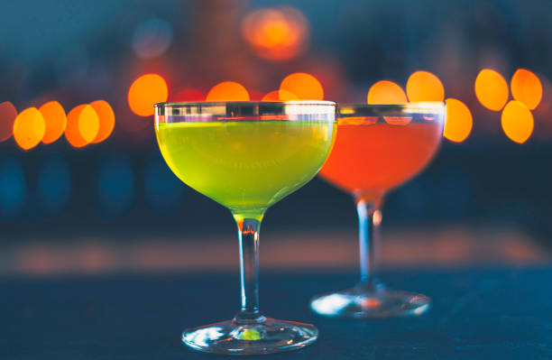 istock Halloween time. Vibrant cocktails with orange bokeh 867979190