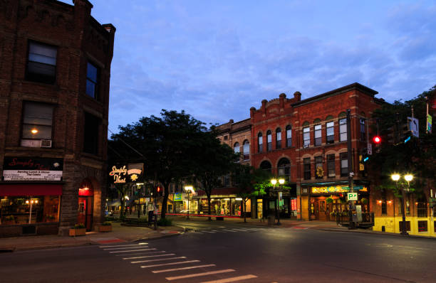 istock Oneonta NY city streets, downtown scene 867985362