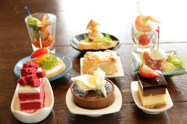 istock Delicious assorted mini food cocktai banquet 867988624