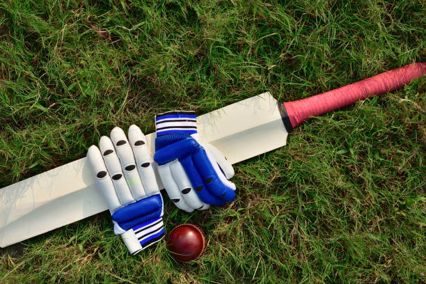 istock Cricket gloves and bat 868000834